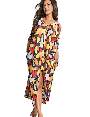 Panache Amalfi Tammy Kaftan Long Womens Beach Cover Up Womens Swimwear SW1768 - Image 1 of 3