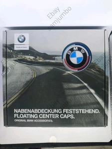 4 Original genuine BMW Floating Center Caps – 50th Colors - 56mm - 2455268 - Imagen 1 de 4