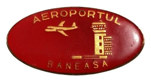 Aeroportul Baneasa București Romania Airport Heavy Employee Badge Numbered - Picture 1 of 4