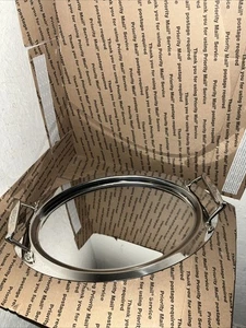 All-Clad ovales Serviertablett Edelstahl erhöht 16”x10,5” - Bild 1 von 7
