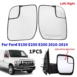 Left or Right Heat Blind Spot Mirror Glass Len For 2010-2014 Ford E150 E250 E350 - Picture 1 of 11