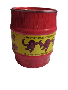 Barrel of Monkeys Tin Metal Coin Bank 1997 Vintage Hasbro - Picture 1 of 9