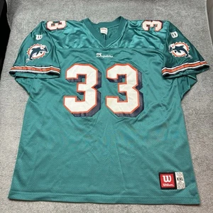 Vintage Wilson Kareem Abdul Jabbar Miami Dolphins NFL Football Jersey 2XL - Picture 1 of 14