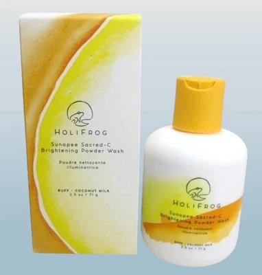 HOLIFROG SUNAPEE SACRED-C BRIGHTENING POWDER WITH COCONUT MILK 2.5 OZ NWB - Image 1 of 2