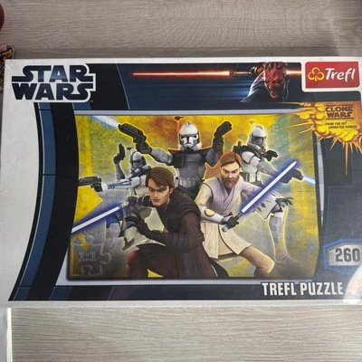 New  ~ Trefl ~ Star Wars The Clone Wars 260 Piece Jigsaw Puzzle Sealed 60 x 40cm - image 1 of 4