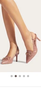 CARVELA KG SNATCHED WOMEN COURTS HEELS BLUSH CROC PRINT SIZE 8 / 41 RRP £119 - Picture 1 of 3