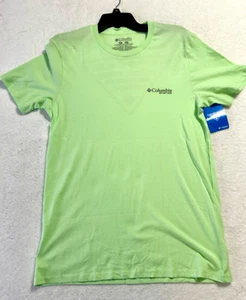 Columbia PFG Men's Medium Green Cotton Short Sleeve T-Shirt NEW(E7) - Picture 1 of 4