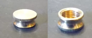 2 tapas de tubo/soporte de latón sólido de 1/8"" IPS (diapositiva de 3/8"") Lámpara/reloj arrugado (BC1) - Imagen 1 de 1