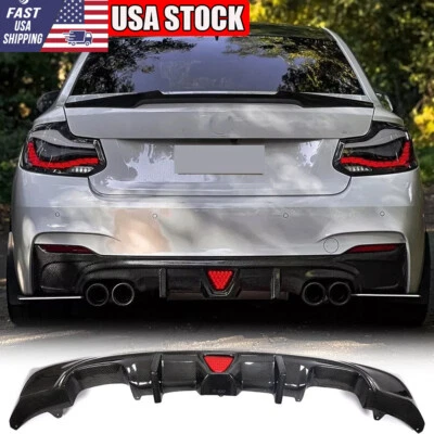 Se adapta a BMW 2 Series F22 F23 M-Sport parachoques trasero difusor alerón labial CARBONO REAL  Foto 1 de 4