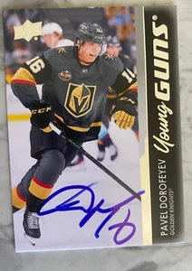 Pavel Dorofeyev handsignierte Vegas Golden Knights Upper Deck Young Guns Karte + COA - Bild 1 von 2