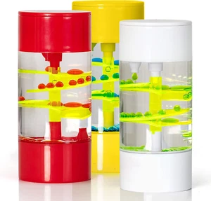 Liquid Motion Spiral Timer Toy for Sensory Play - Relaxing Bubble Motion Autism - Picture 1 of 11