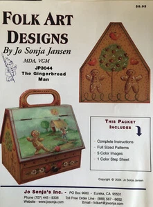 Tole Painting Pattern Packet: The Gingerbread Man by Jo Sonja Jansen - Picture 1 of 8