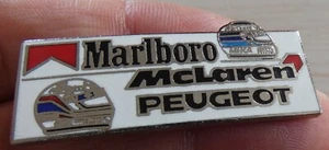 PIN'S F1 FORMULA ONE MCLAREN PEUGEOT HELM MIKA HAKKINEN MARTIN BRUNDLE MFS - Bild 1 von 5