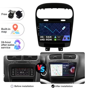 4+64GB Autoradio Per Dodge Journey 2012-2020/Fiat Freemont Carplay GPS Navi DAB - Foto 1 di 12