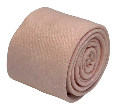 Corbata rubor bailarina bebé rosa pálido lino liso por Frederick Thomas Foto 1 de 4