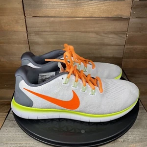 Nike iD Free Run Athletic Training Shoe Womens Size 7.5 AA1156-991 White Orange - Picture 1 of 10