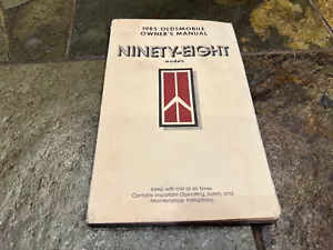 1985 Oldsmobile Ninety-Eight Owner's Owners Manual - Picture 1 of 1