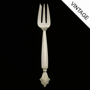 Georg Jensen Silver Pastry Fork - Acanthus/ Dronning - Picture 1 of 1