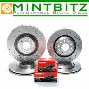 VW GOLF 2.0 R MK6 AUDI S3 SEAT LEON CUPRA R FRONT REAR BRAKE DISCS MINTEX PADS - Picture 1 of 6