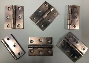75mm (3"), No 451, Strong Butt Hinges, Bright Zinc Plated. - Imagen 1 de 2