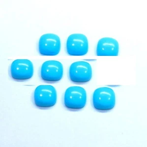 Cojín sintético turquesa cabujón 10 mm - 20 mm piedra preciosa 5 piezas Bella Durmiente - Imagen 1 de 6