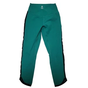 Born Primitive Leggings High Waist Athletic Yoga Pants Side Detail Green Small - Picture 1 of 4