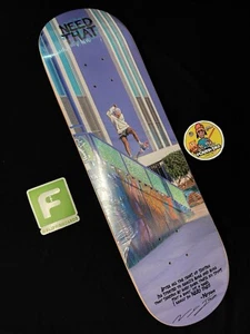 SUPER RARO FIRMADO Nyjah Huston Need That Disorder tabla de skate 8,5 AUTÓGRAFO - Imagen 1 de 10