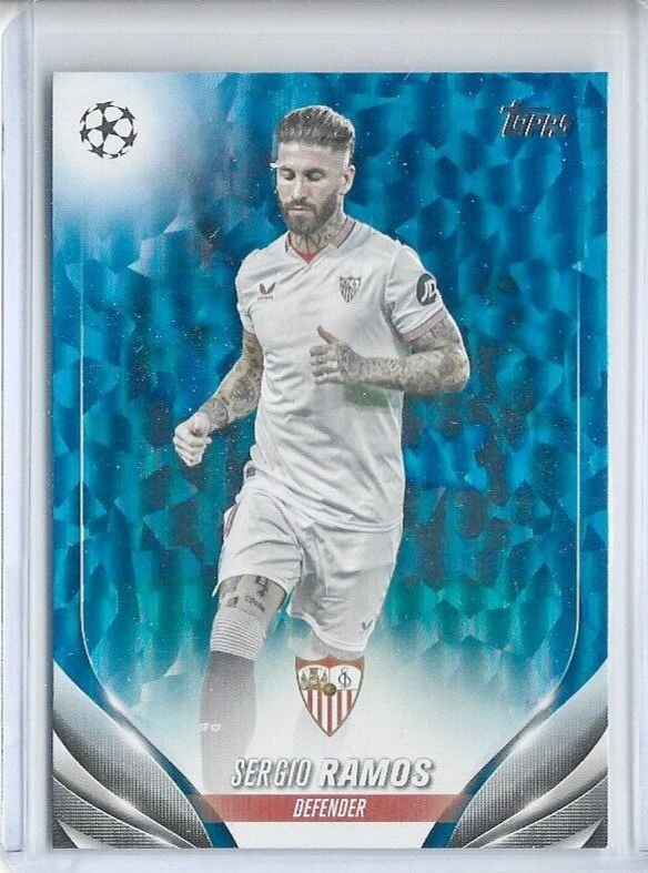Sergio Ramos Sevilla FC 2023-24 Topps UEFA Icy Blue Foilboard /75 #197 - Image 1 of 1