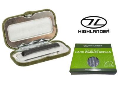 Highlander Solid Fuel Hand warmer Compact Pocket +12 Charcoal Stick Refill CS050 - Image 1 of 4