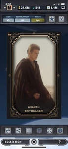 Topps Star Wars Digital Card Trader Gilded Galaxy 3 Anakin Skywalker Insert - Picture 1 of 1