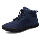 Unisex Ankle Snow Boots Non-Slip Waterproof Lace Up For Men Women (Dark Blue 39)