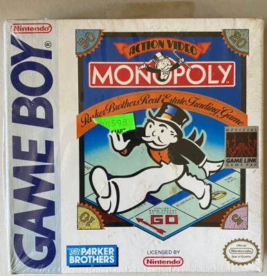 BRAND NEW Monopoly (Game Boy, Gameboy 1991) FACTORY SEALED But Damaged Box RARE! - Image 1 of 4