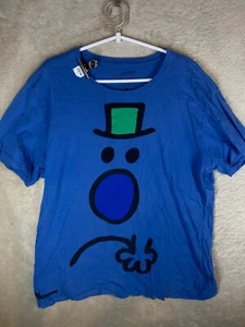 MR MEN LITTLE MISS Casual T-Shirts Top Size 2XL Mens Blue Short Sleeve - Picture 1 of 11