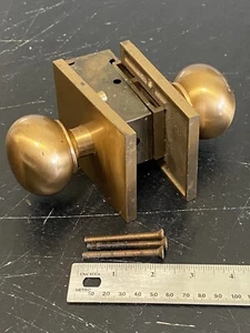Vintage Corbin Heavy Brass Hardware Door Knobs - Picture 1 of 19