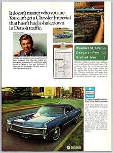 Chrysler Imperial Detroit Traffic Vintage Print Ad | April 1972 - Picture 1 of 1