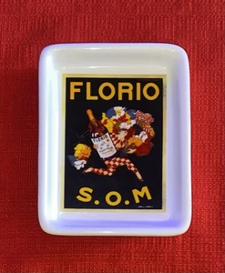 Vintage Pottery Barn Appetizer Dish Florio S.O.M. Poster 5" x 3.75" - Picture 1 of 9