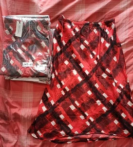 Joblot 11 X BNWT Nightingales Skirt Sze 14 Red Check Wholesale Rrp £20 each Sale - Picture 1 of 6