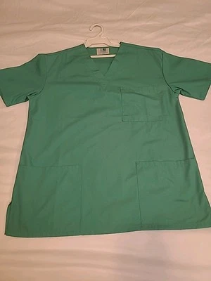 Adar Unisex Medical Nursing Workwear Uniform Multi Pocket V-Neck Scrub Top - Image 1 of 4