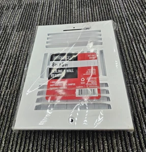 (CANTIDAD 2) Everbillt 492294 8 in. x 6 pulgadas. Registro de pared/techo de acero de 3 vías blanco - Imagen 1 de 6