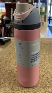 Owala® FreeSip Stainless Steel Water Bottle 'Pink Skies' 24 Oz - NEW - Picture 1 of 5