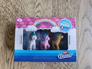 My Little Pony Mini Pony 3 Pack Brand New Classics Retro Firefly Gusty Bubbles - Picture 1 of 6