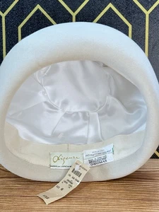 Gabriela Ligenza Baskenmütze beige Wolle Kaninchenhaar Made in Italy für Bergdorf  - Bild 1 von 19