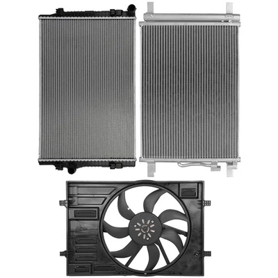 Radiator A/C Condenser Cooling Fan For 2015-2016 2017 2018 Volkswagen Golf Foto 1 de 4
