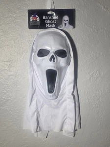 HALLOWEEN Horror Scary Banshee Ghost Mask Adult Costume Accessory New with Tag - Picture 1 of 3
