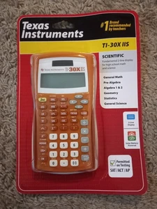 Texas Instruments Ti-30x IIS Calculatrice scientifique solaire TI30XIIS - Orange fluo - Photo 1/7