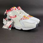 Nike Men's Air Huarache PRM QS X Liverpool White Rush Red Shoes DN5080-100 Sz 13