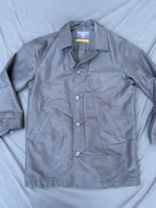 Dockers Jacket Men's medium Black Button-Down Windbreaker Raincoat lightweight u - Picture 1 of 13