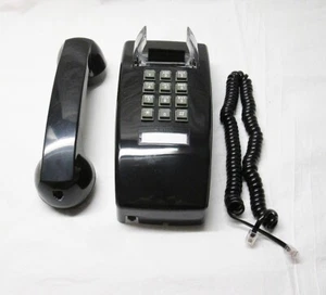 NEW SciTec Aegis Black Single Line Wall Phone - 2554W BK SCI-25402 Same Day Ship - Picture 1 of 8