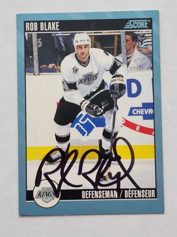 1992-93 Score Canadian ROB BLAKE Signed Card #177 HOF - Image 1 of 2