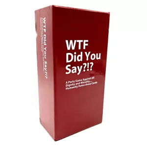 WTF Did You Say?! Adult Party Game Against All Dignity & Morality Humanity Hates - Picture 1 of 8